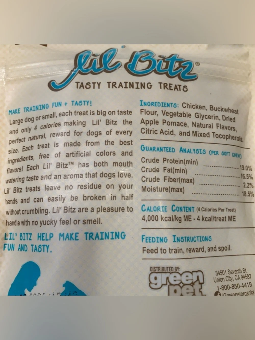 Set of 3 (4oz each) Lil Bitz Training Treats for Dogs, Bite Size Reward  Snack